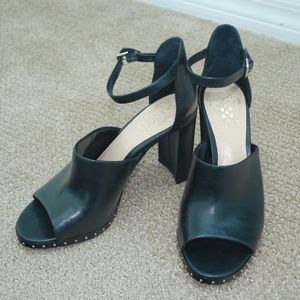Vince Camuto Black Block Heel